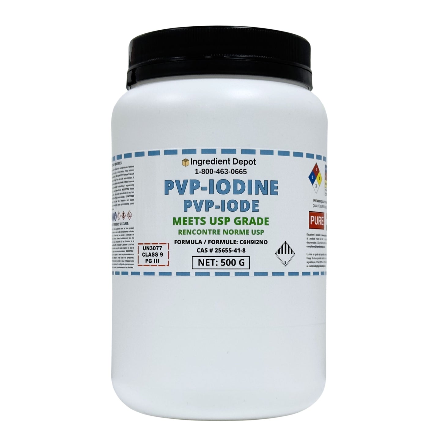 PVP-Iodine (PVP-I, Povidone-Iodine) 500g - IngredientDepot.com