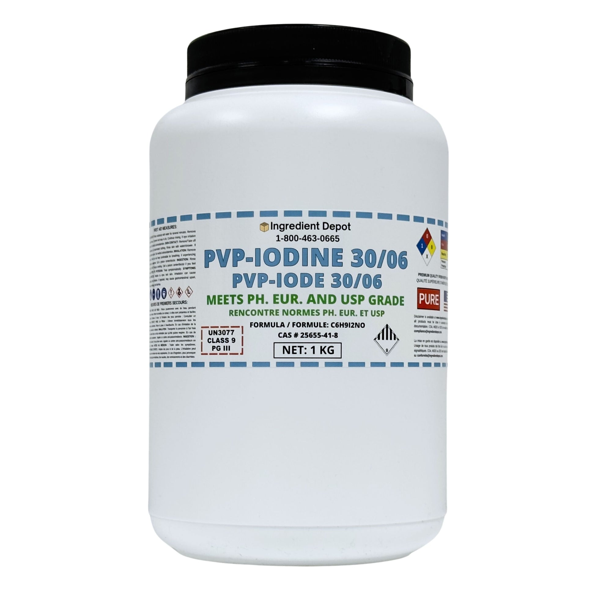 PVP-Iodine 30/06 (PVP-I, Povidone-Iodine) 1 kg - IngredientDepot.com