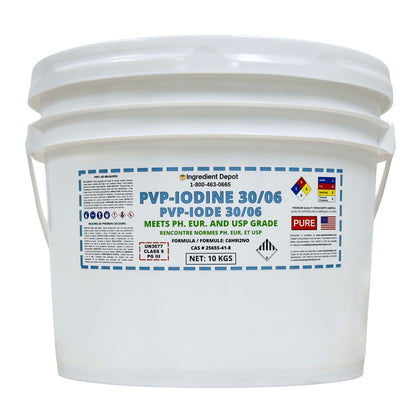 PVP-Iodine 30/06 (PVP-I, Povidone-Iodine) 10 kgs - IngredientDepot.com