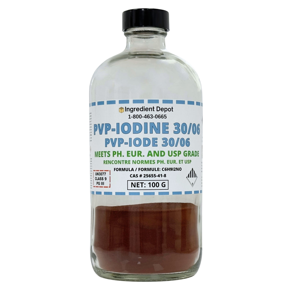 PVP-Iodine 30/06 (PVP-I, Povidone-Iodine) 100g