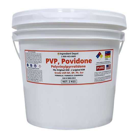 PVP Original K30, Povidone, Polyvinylpyrrolidone 2 kgs - IngredientDepot.com
