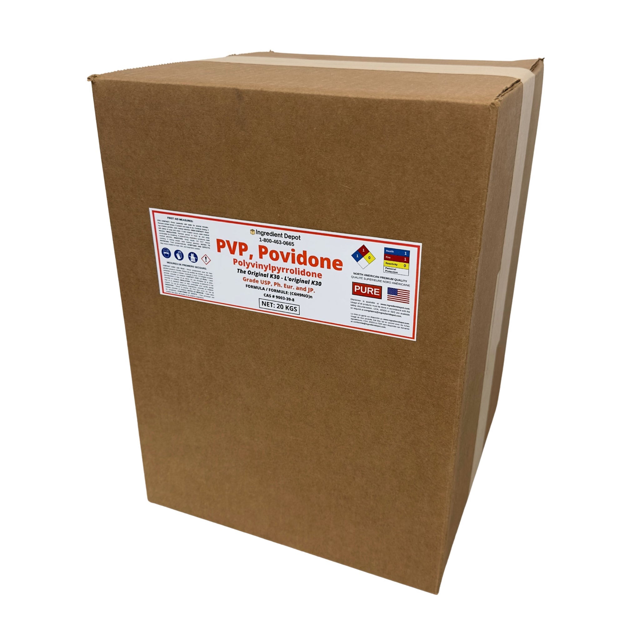 PVP Original K30 (Povidone / Polyvinylpyrrolidone) 20 kgs