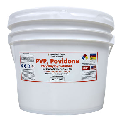 PVP Original K30, Povidone, Polyvinylpyrrolidone 5 kgs - IngredientDepot.com