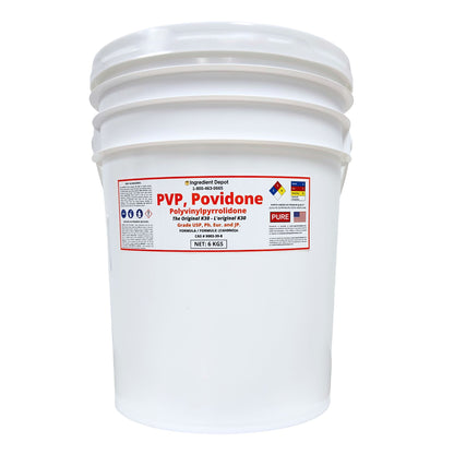 PVP Original K30, Povidone, Polyvinylpyrrolidone 6 kgs - IngredientDepot.com