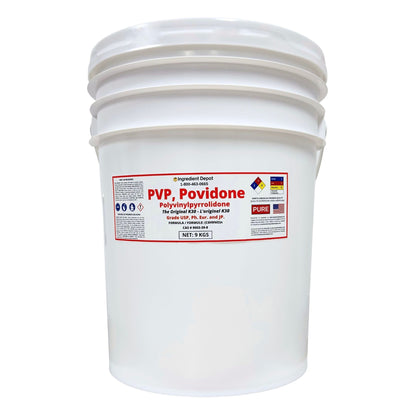 PVP Original K30, Povidone, Polyvinylpyrrolidone 9 kgs - IngredientDepot.com