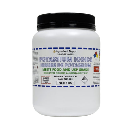Potassium Iodide +99% USP Grade 1 kg - IngredientDepot.com