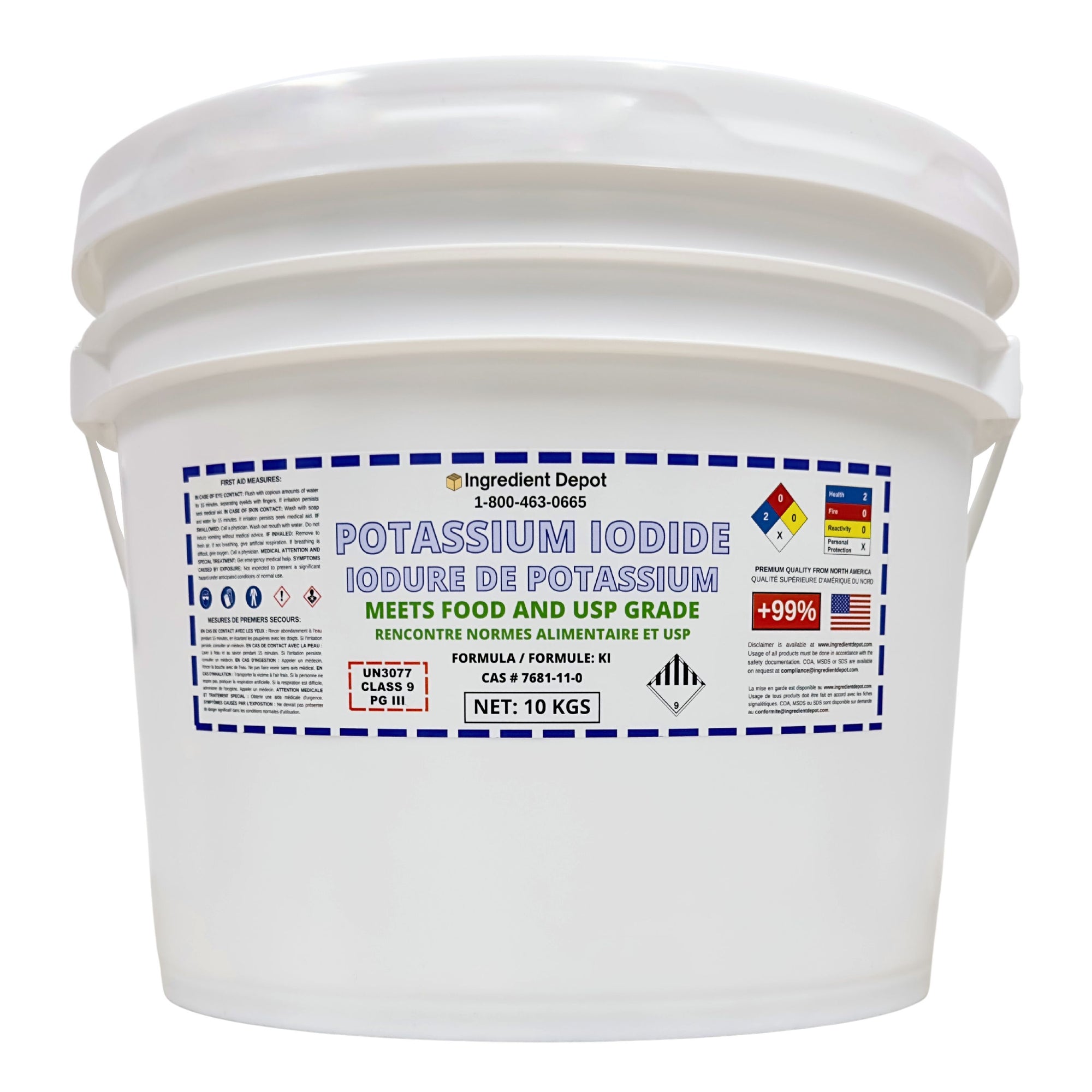 Potassium Iodide +99% USP Grade 10 kgs