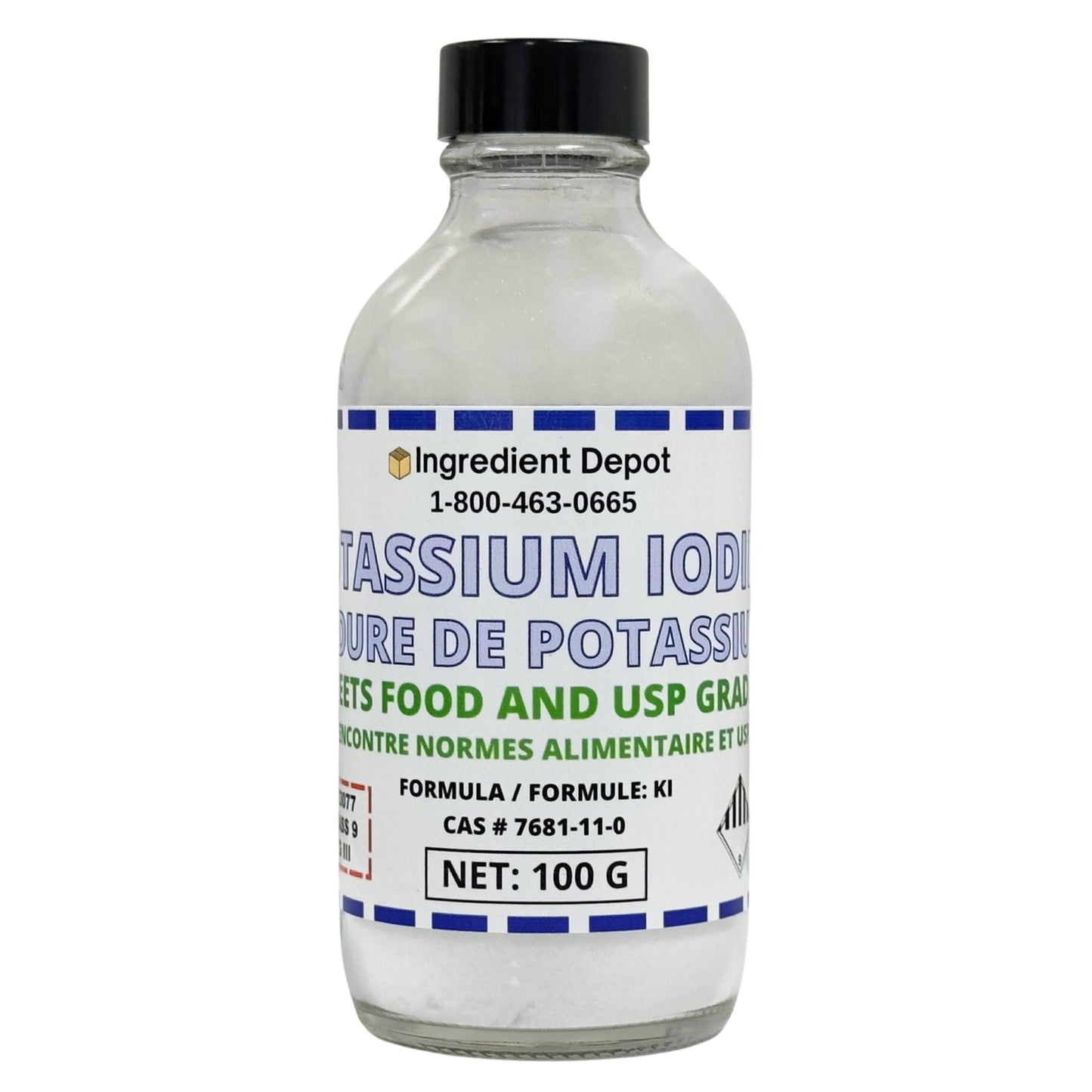 Potassium Iodide +99% USP Grade 100g - IngredientDepot.com