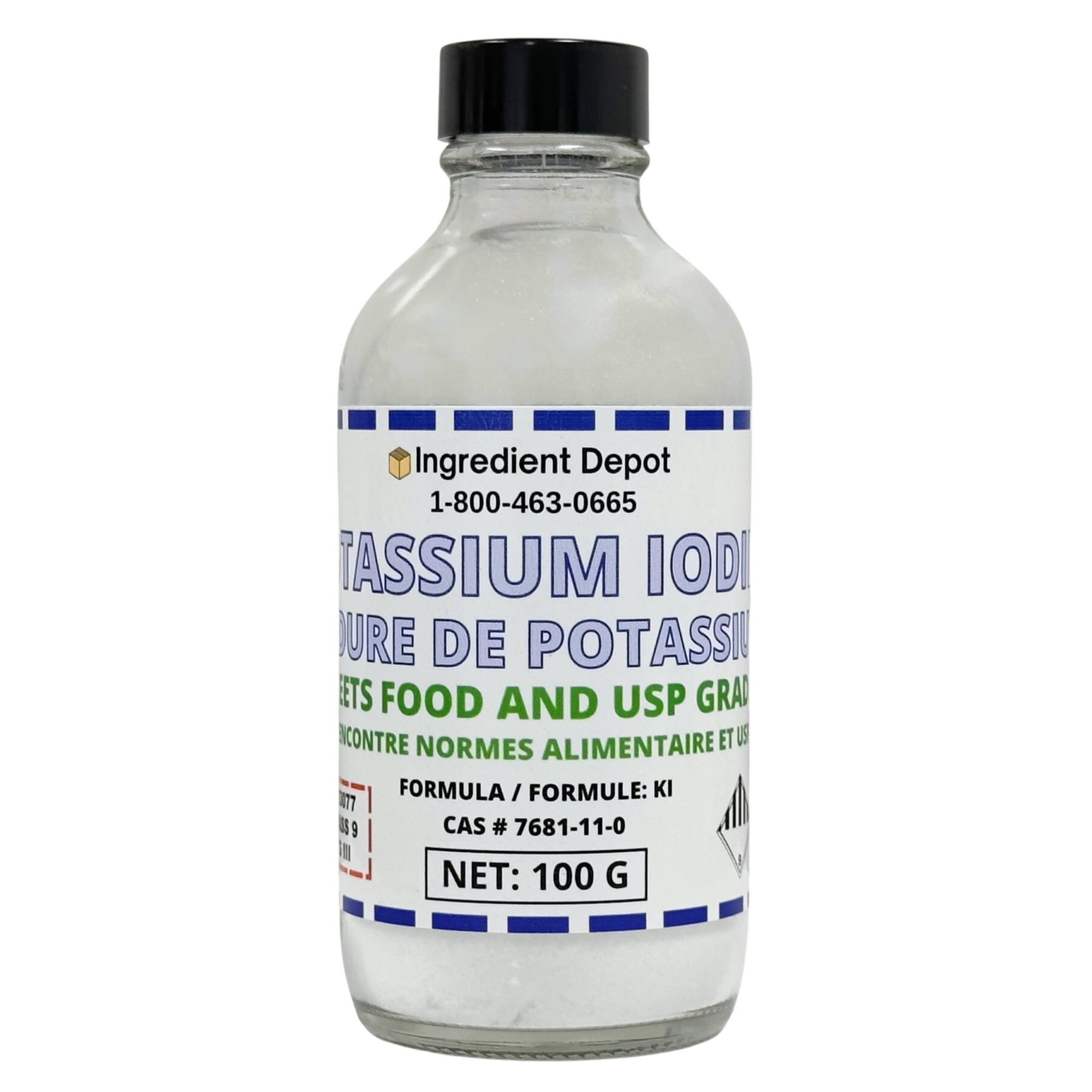 Potassium Iodide +99% USP Grade 100g