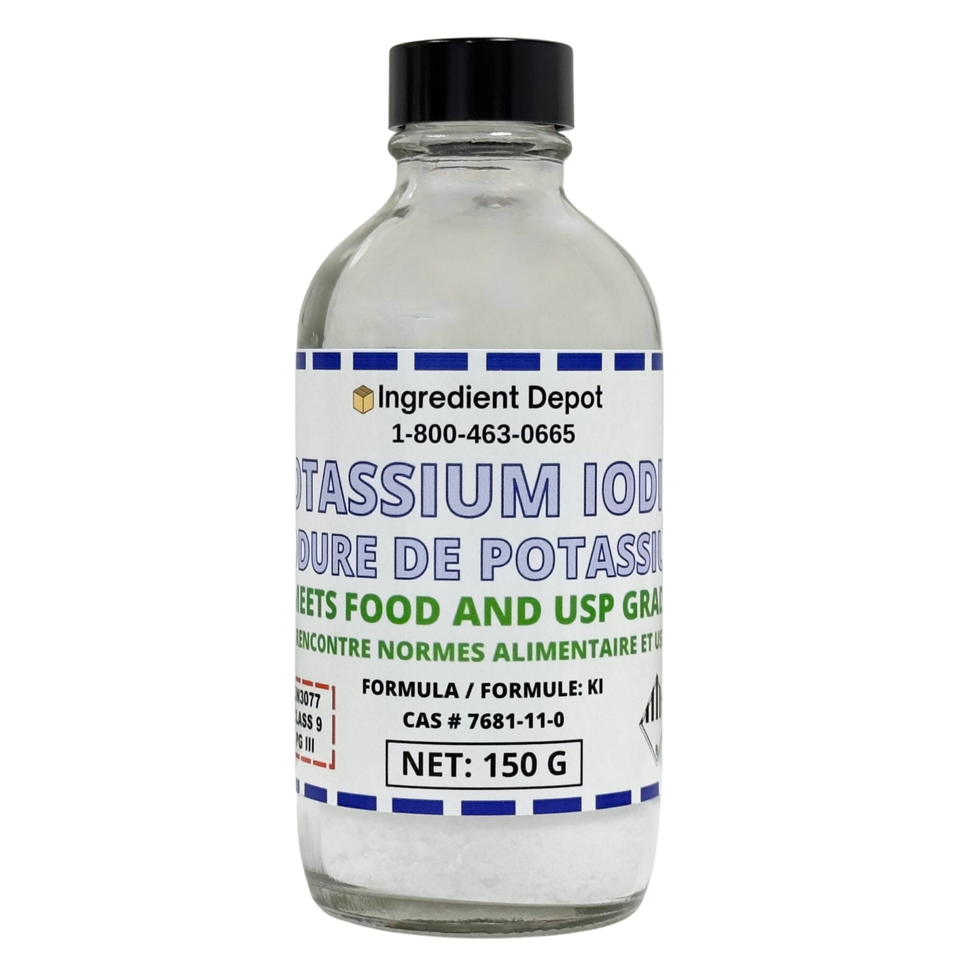 Potassium Iodide +99% USP Grade 150g