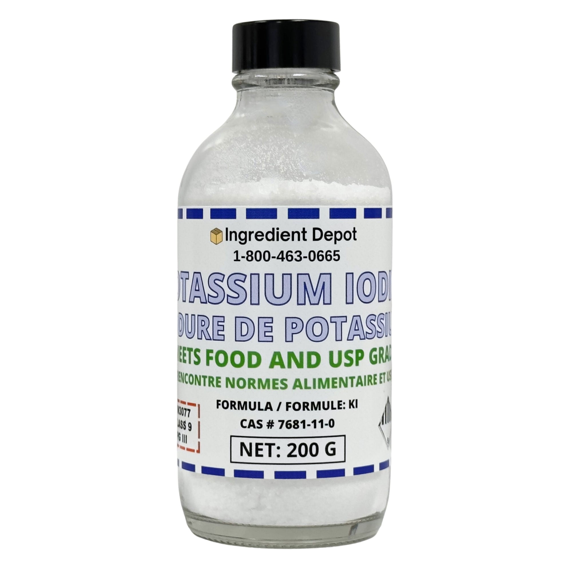 Potassium Iodide +99% USP Grade 200g
