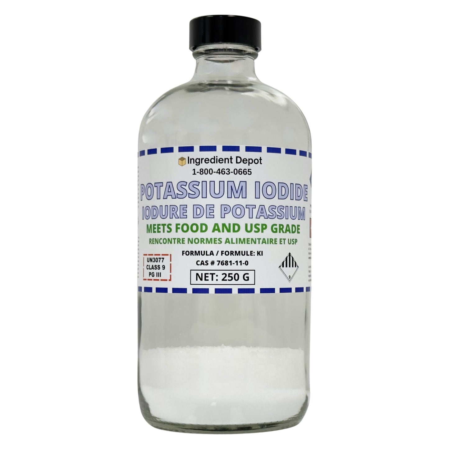 Potassium Iodide +99% USP Grade 250g - IngredientDepot.com