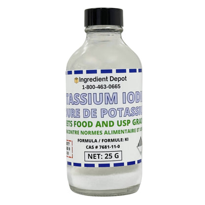 Potassium Iodide +99% USP Grade 25g - IngredientDepot.com