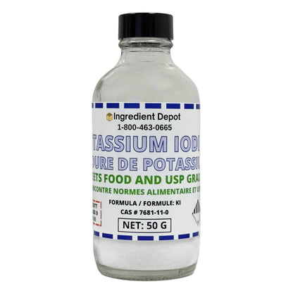 Potassium Iodide +99% USP Grade 50g - IngredientDepot.com