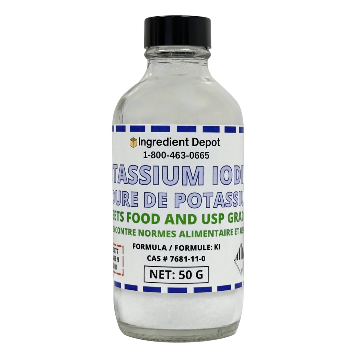 Potassium Iodide +99% USP Grade 50g