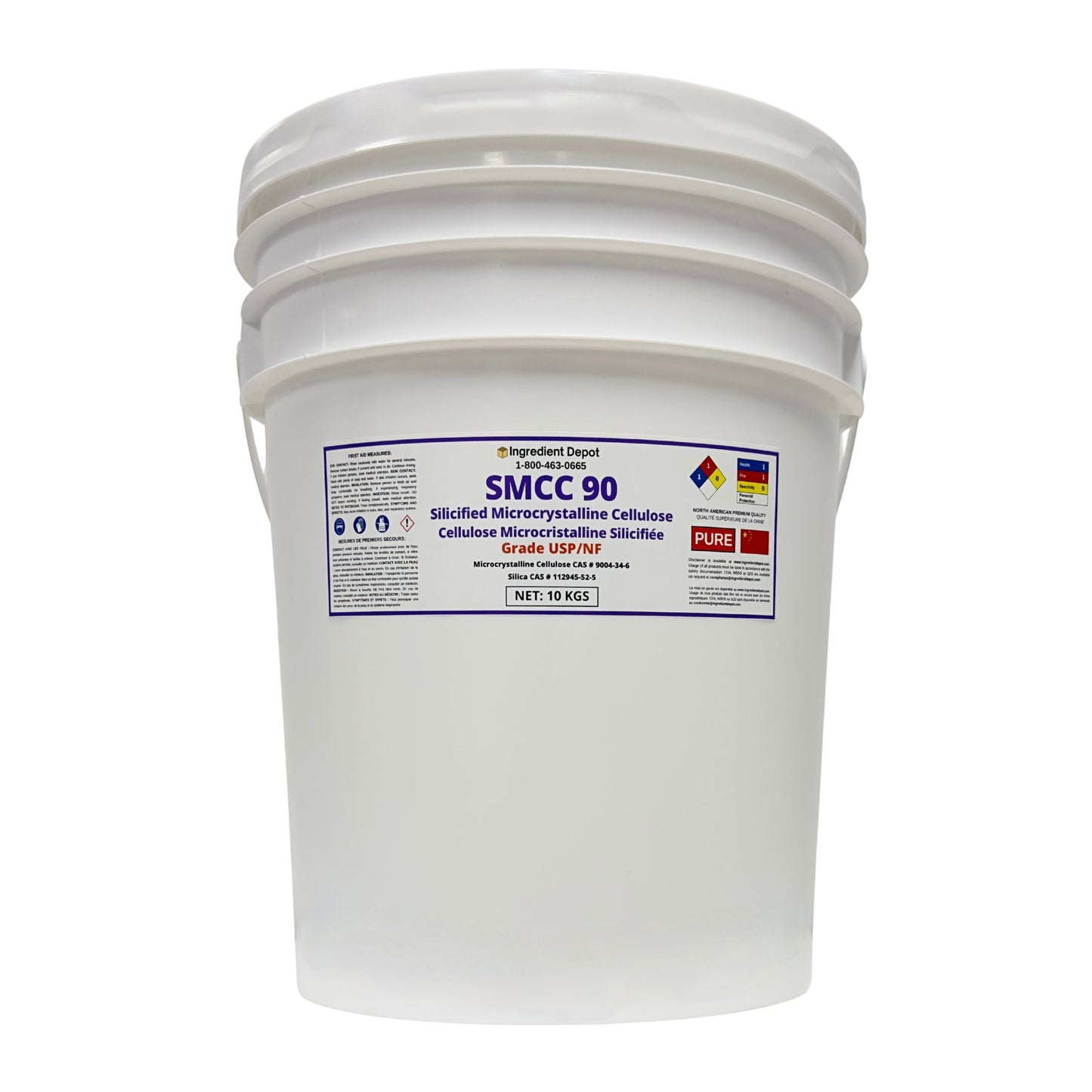 SMCC 90 Silicified Microcrystalline Cellulose - USP/NF Grade 10 kgs - Ingredient Depot