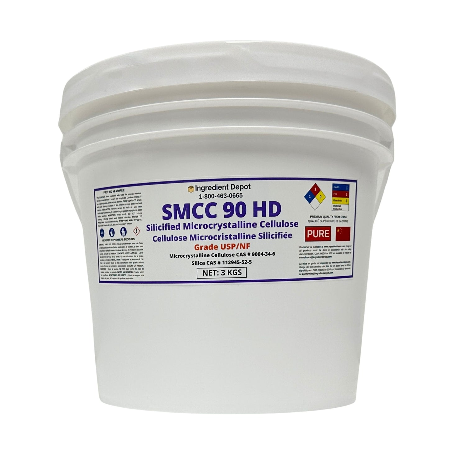 SMCC 90 HD Silicified Microcrystalline Cellulose - USP/NF Grade 3 kgs - Ingredient Depot