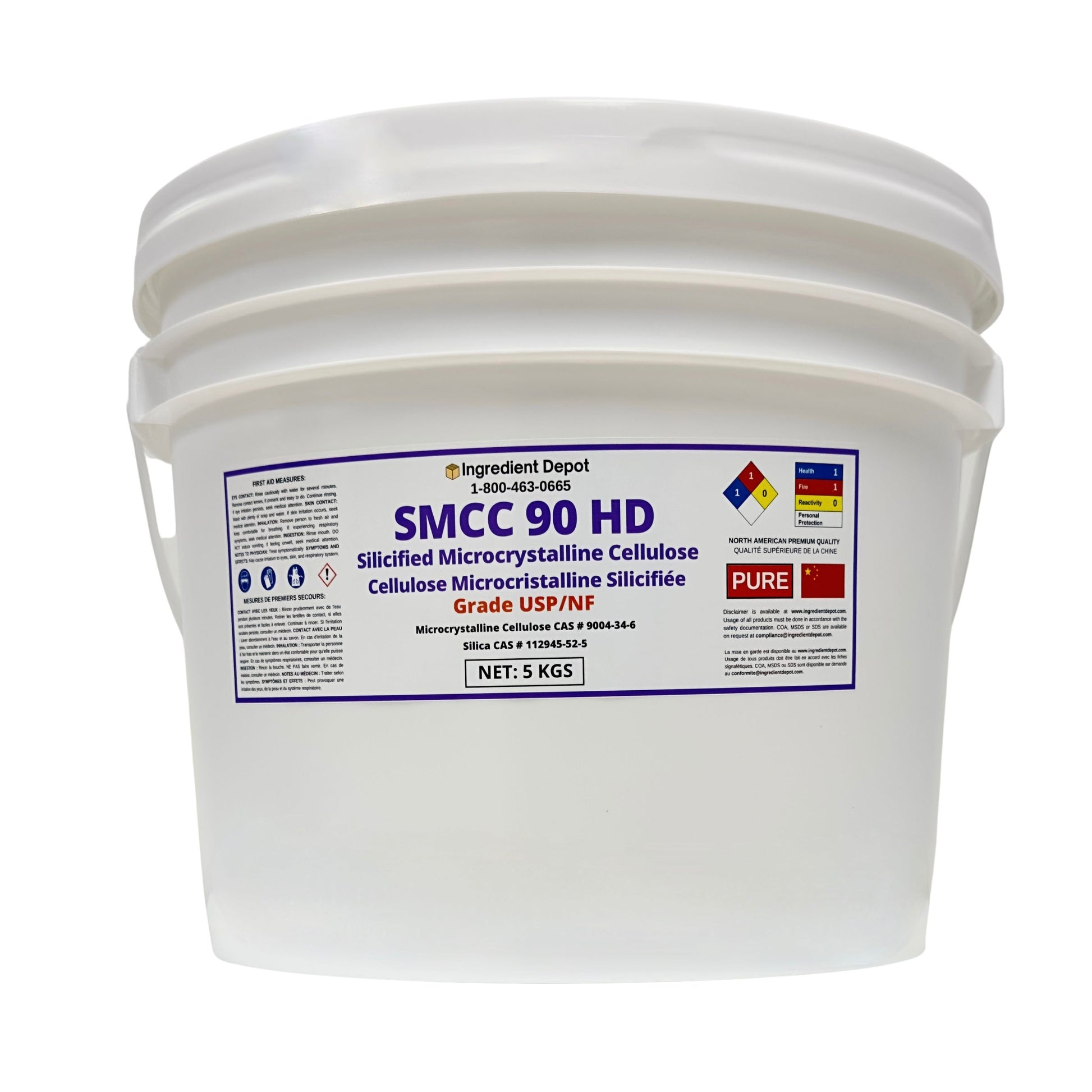 SMCC 90 HD Silicified Microcrystalline Cellulose - USP/NF Grade 5 kgs - Ingredient Depot