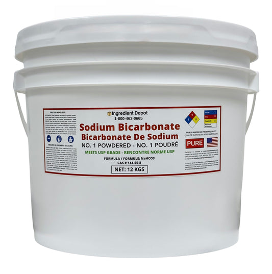 Sodium Bicarbonate No. 1 Powdered, USP Grade 12 kgs - IngredientDepot.com