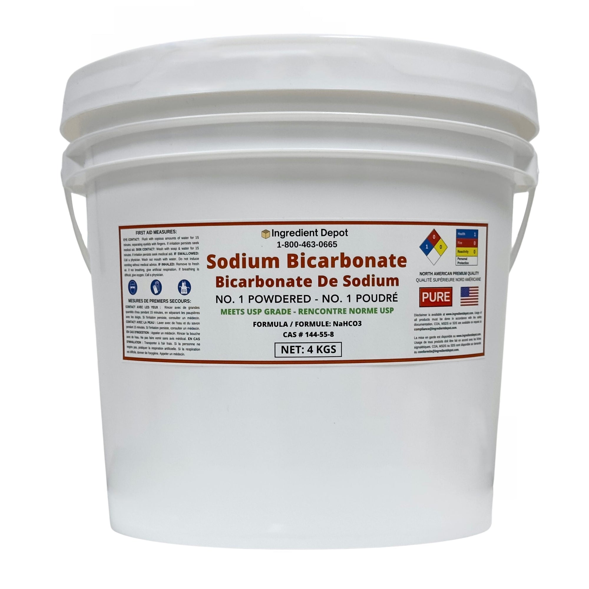 Sodium Bicarbonate No. 1 Powdered, USP Grade 4 kgs