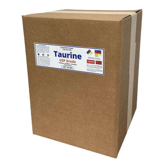 Taurine Powder 25 kgs - IngredientDepot.com