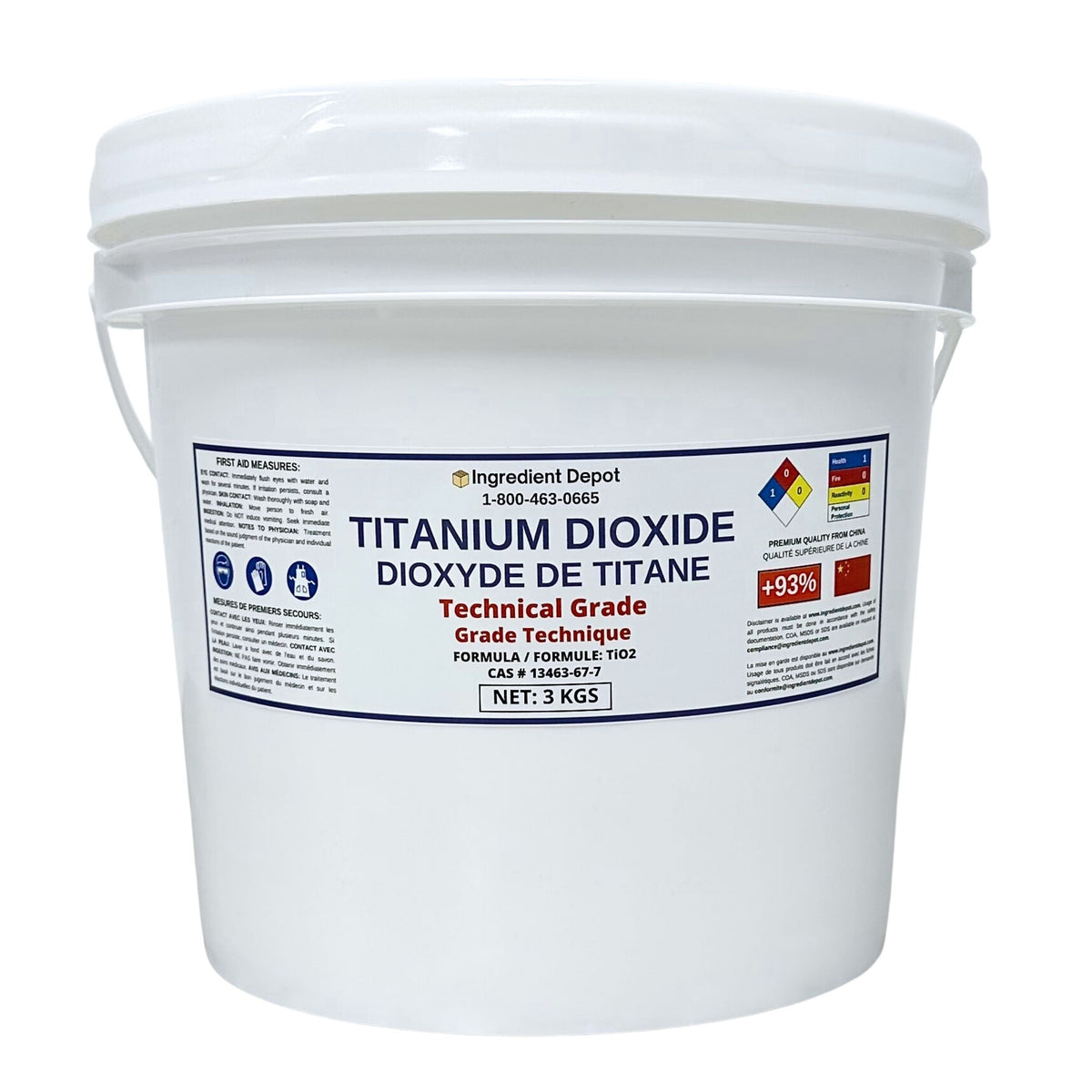 Titanium Dioxide Technical Grade 3 kgs