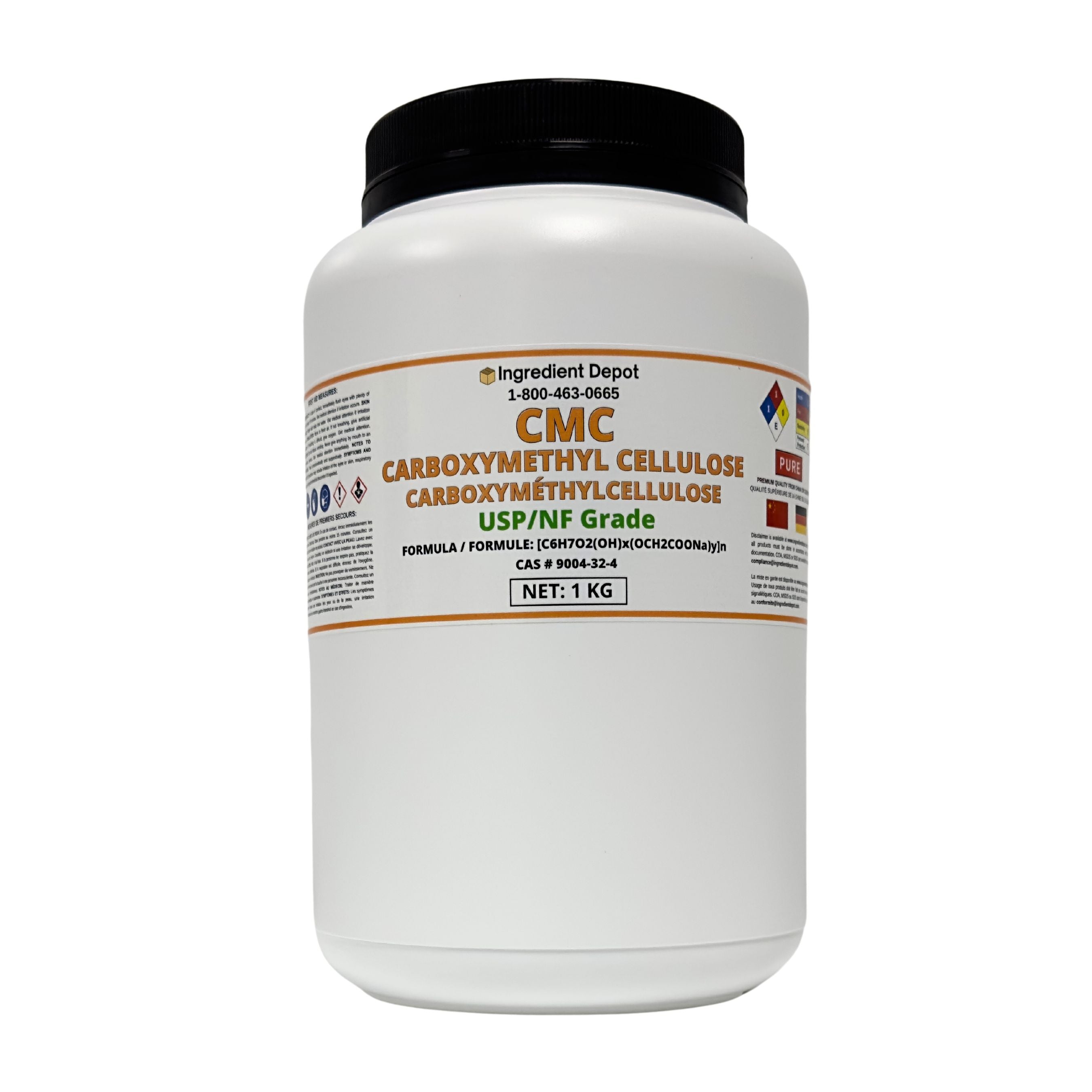 Carboxymethyl Cellulose CMC - USP/NF Grade 1 kg – Ingredient Depot