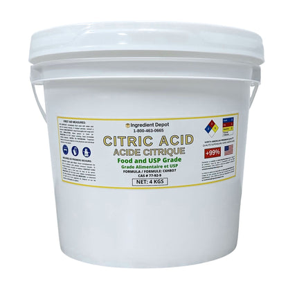 Citric Acid Food and USP Grade (North America) 4 kgs