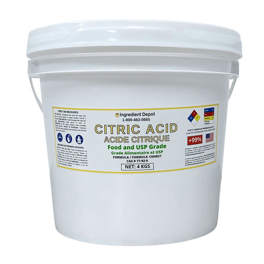 Citrique Acide Qualité Alimentaire & USP (Amérique du Nord) 4 kgs