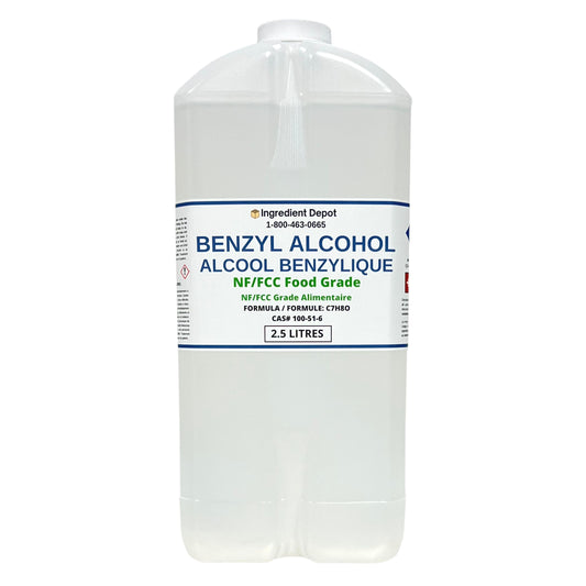Benzyl Alcohol Food Grade 2.5 litres - IngredientDepot.com