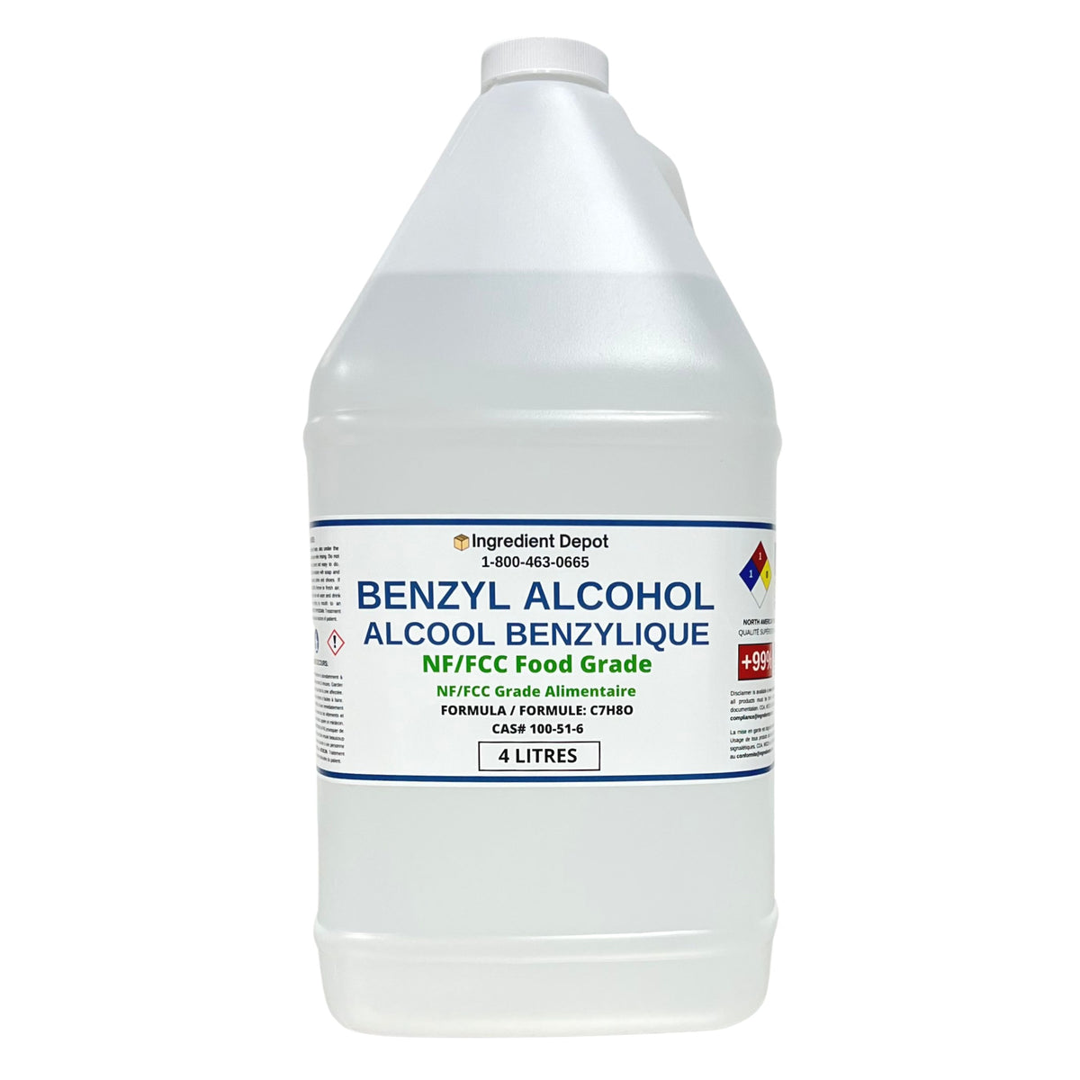 Benzyl Alcohol Food Grade 4 litres