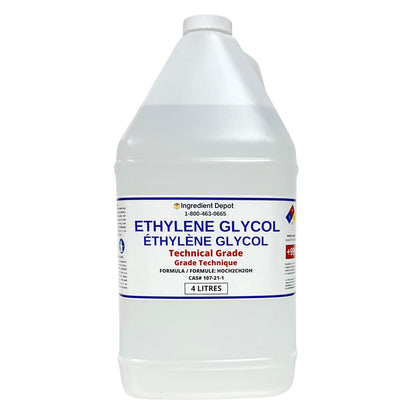 Ethylene Glycol 100% Technical Grade 4 litres - IngredientDepot.com