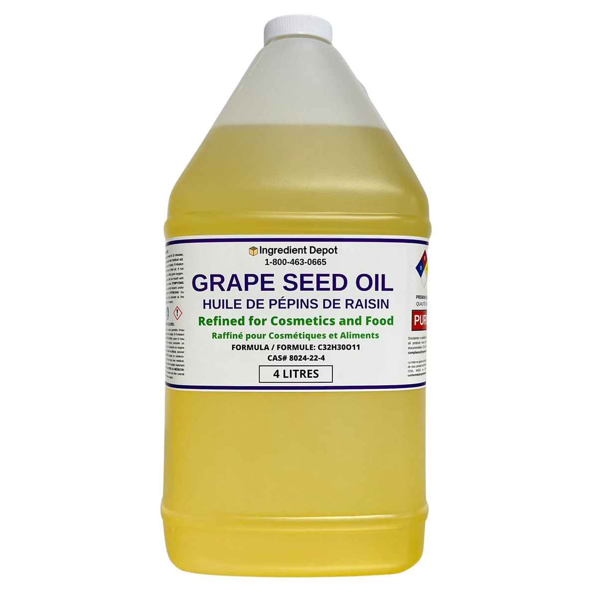 Grape Seed Oil (Refined) 4 litres