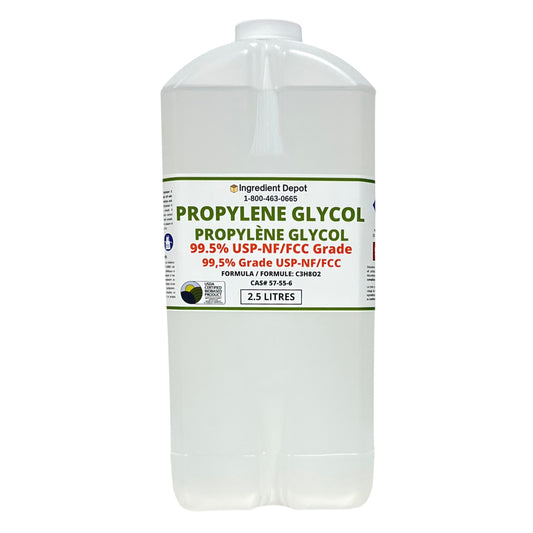 Propylene Glycol 99.5% USP Grade BioBased 2.5 litres - IngredientDepot.com