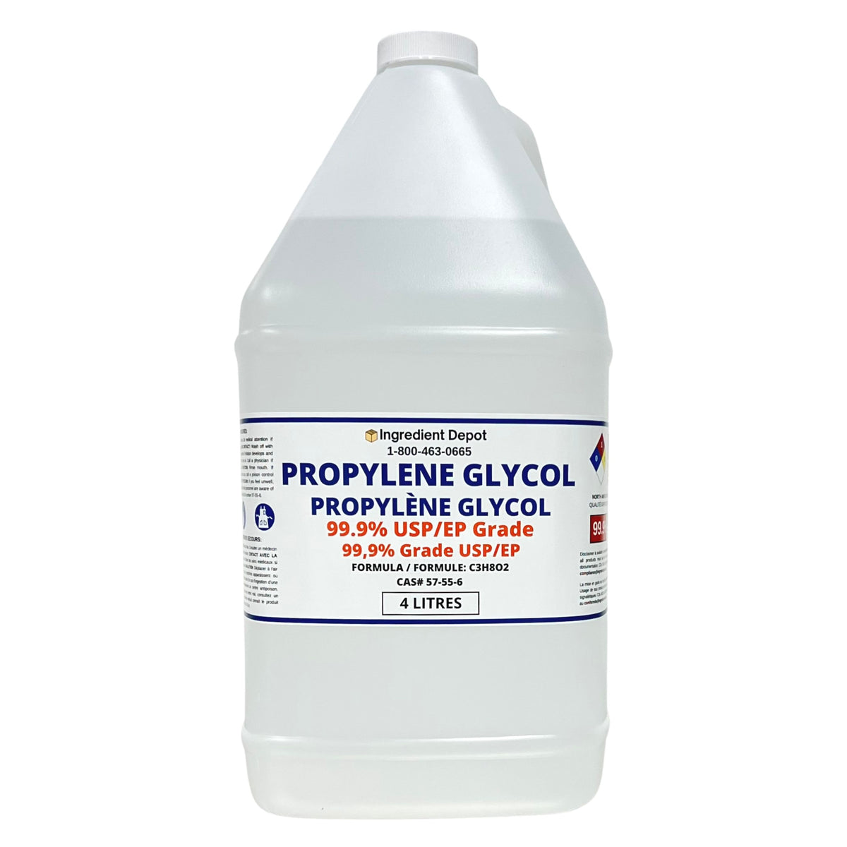 Propylene Glycol 99.9% USP/EP Grade 4 litres